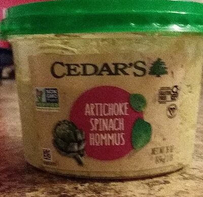 Artichoke Spinach Hommus, Artichoke Spinach