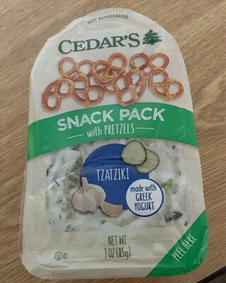 Tzatziki Snack Pack With Pretzels, Tzatziki