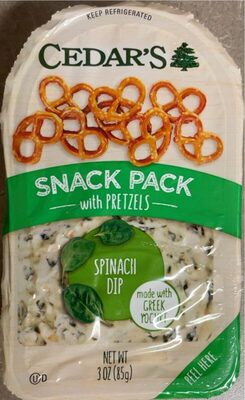 Spinach Dip With Pretzels, Spinach