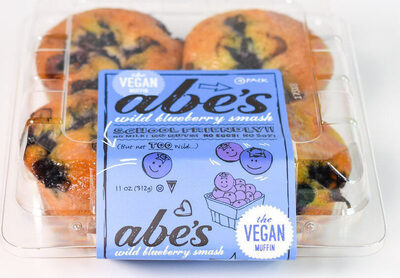 Wild Blueberry Smash Vegan Muffin, Wild Blueberry Smash