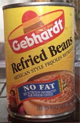 Gebhardt Mexican Style Refried Beans, 16 ounces