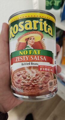 Zesty Salsa No Fat Refried Beans, Zesty Salsa