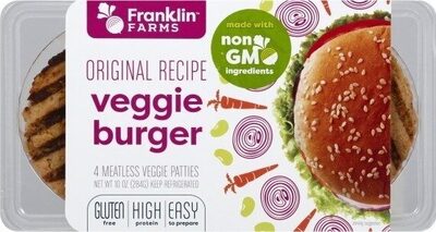 Veggie Original Recipe Meatless Burger Patties, Veggie