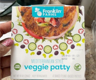 Mediterranean Style Veggie Patty