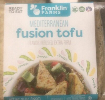Mediterranean Flavor Infused Extra Firm Fusion Tofu, Mediterranean