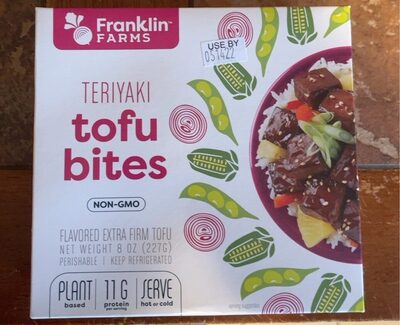 Teriyaki Flavored Extra Firm Tofu Bites, Teriyaki