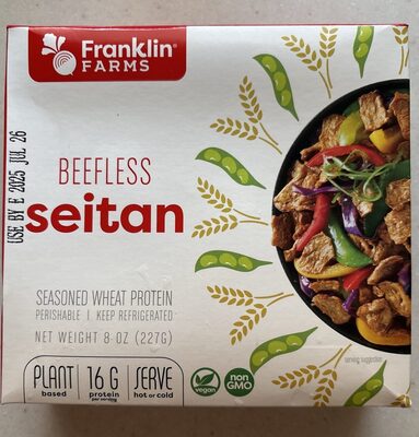 Seasoned Wheat Protein Beefless Seitan, Seasoned Wheat