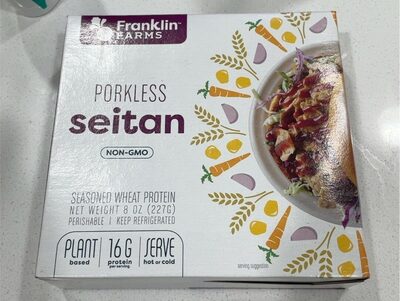 Seasoned Wheat Protein Porkless Seitan, Seasoned Wheat