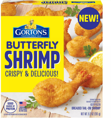 Butterfly Breaded Tail-On Shrimp, Butterfly