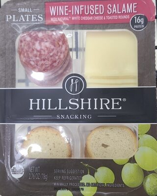 Wine-Infused Salame With Natural White Cheddar Cheese & Toasted Rounds Small Plates Snacking
