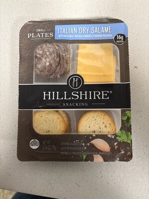 Italian Dry Salame With Natural Gouda Cheese & Toasted Rounds Small Plates, Italian Dry Salame
