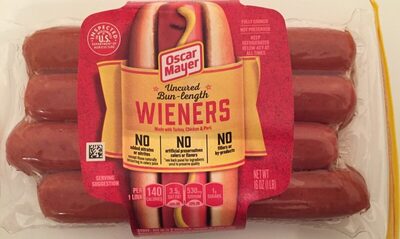 Uncured Bun Length Wieners, Uncured