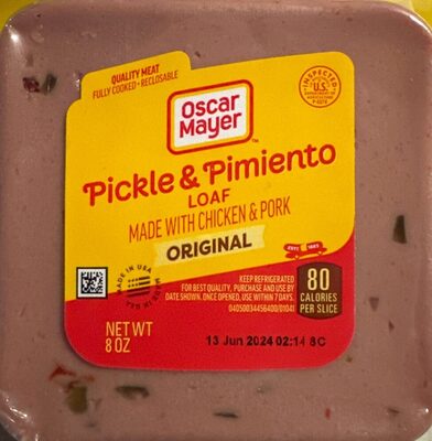 Original Pickle & Pimiento Loaf, Original Pickle & Pimiento