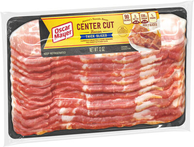 Naturally Hardwood Smoked Center Cut Thick Sliced Bacon
