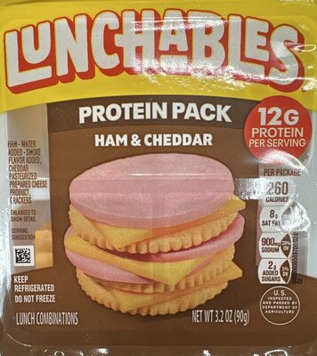 Lunchables, Ham & Cheddar With Crackers