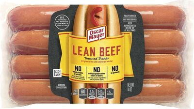 Lean Beef Uncured Franks, Lean Beef