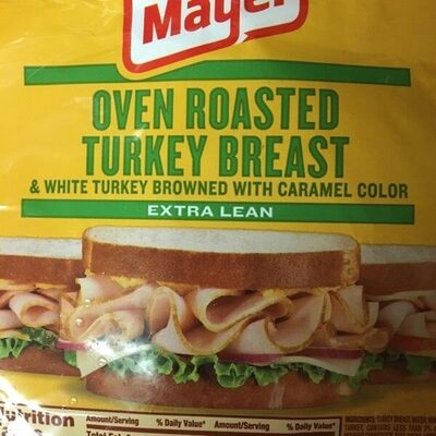 Fully Cooked Oven Roasted Extra Lean Turkey Breast & White Turkey Browned With Caramel Color, Oven Roasted Turkey
