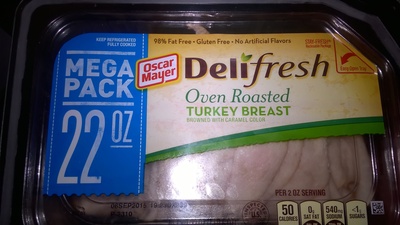 Deli Fresh Oven Roasted Sliced Lunch Meat Turkey Breast