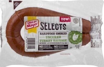 Hardwood Smoked Uncured Turkey Sausage, Hardwood Smoked