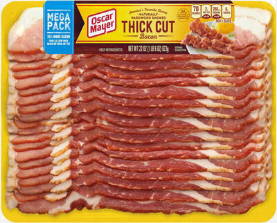 Naturally Hardwood Smoked Thick Cut  Bacon