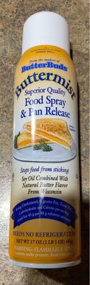 Buttermist Food Spray & Pan Release, Buttermist