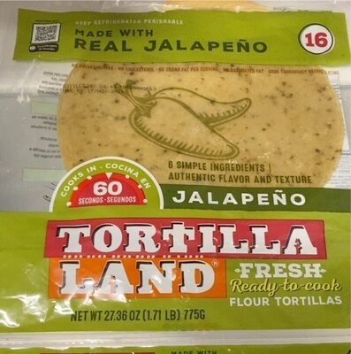 Jalapeno Flour Tortillas, Jalapeno