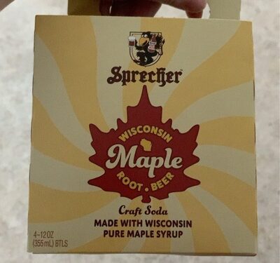 Wisconsin Maple Root Beer Craft Soda, Maple