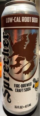Low-Cal Root Beer Fire-Brewed Craft Soda, Low-Cal Root Beer