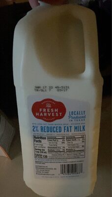 2% Reduced Fat Milk