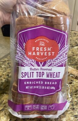 Butter Flavored Split Top Wheat Enriched Bread, Butter