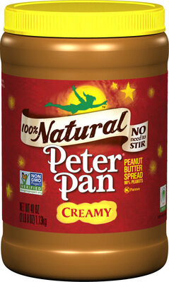 PETER PAN Natural Creamy Peanut Butter, 40 OZ