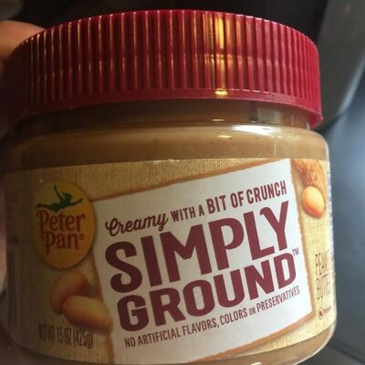 PETER PAN Simply Ground Peanut Butter, 15 OZ
