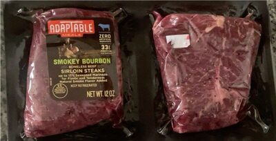Smokey Bourbon Boneless Beef Sirloin Steaks, Smokey Bourbon