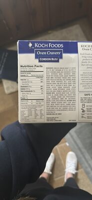 Koch Foods Oven Cravers Cordon Bleu Family Pack, 4 Count, 20 Oz