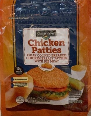 Chicken Fully Cooked Breaded Chicken Breast Patties With Rib Meat Patties, Chicken