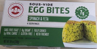 Spinach & Feta Sous-Vide Egg Bites, Spinach & Feta