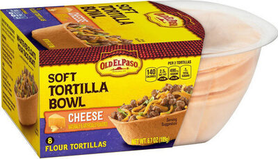 Old El Paso Cheese Soft Tortilla Bowl 8 Count