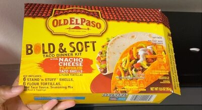Old El Paso Bold Nacho Cheese Shell & Soft Tortilla Taco Dinner Kit