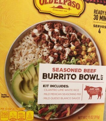 Old El Paso Ground Beef Burrito Bowl Kit