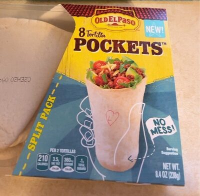 Old El Paso Tortilla Pockets 8 Count