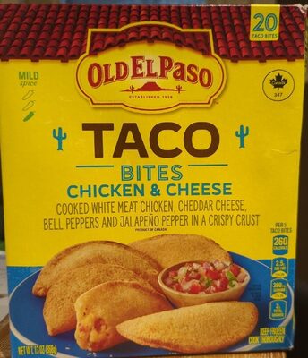 Old El Paso Taco Bites Chicken and Cheese 20 Count