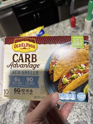 Old El Paso Carb Advantage Taco Shells 10 Count