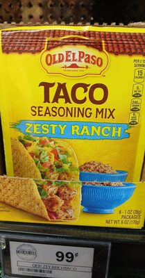 Old El Paso Zesty Ranch Seasoning Mix Pouch