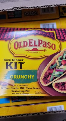 Old El Paso Crunchy Taco Shells Dinner Kit 12 Count