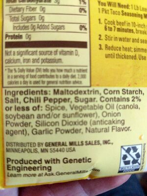 Old El Paso Mild Taco Seasoning Mix