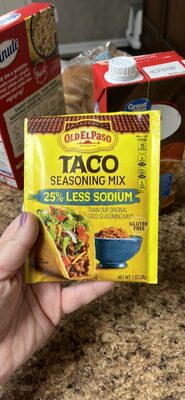 Old El Paso 25% Less Sodium Taco Seasoning Mix Packet