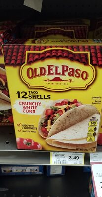 Old El Paso Crunchy White Corn Taco Shells 12 Count