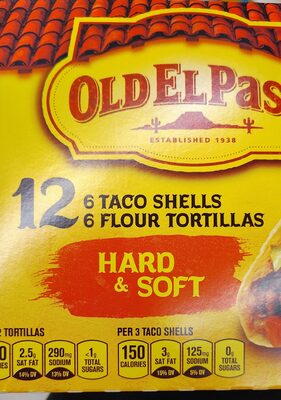 Old El Paso Hard and Soft Taco Shells and Flour Tortillas 12 Count