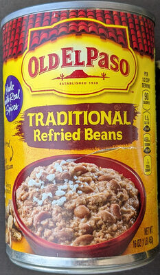 Old El Paso Traditional Refried Beans Canned 16-Ounce