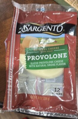 Sliced Provolone Natural Cheese With Natural Smoke Flavor, Provolone